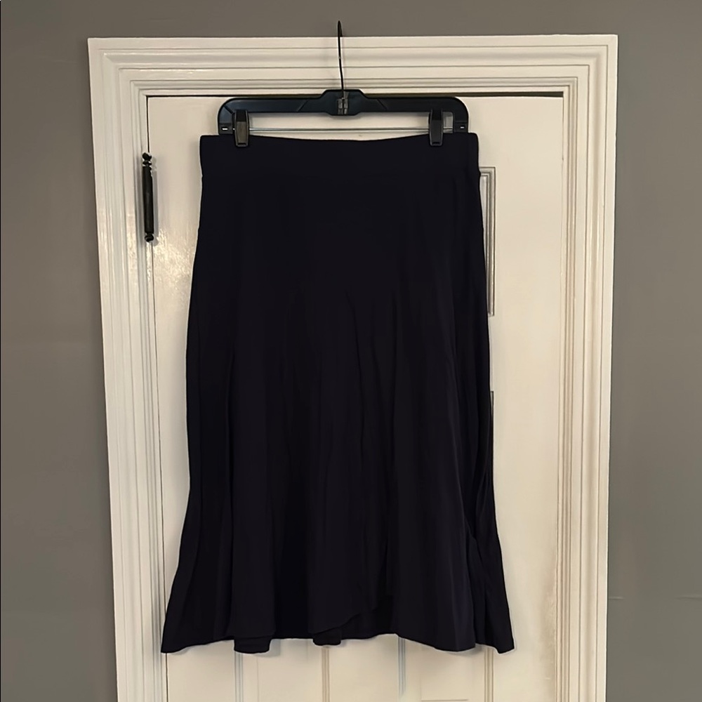 Three Dots Made in America Navy Blue Skirt